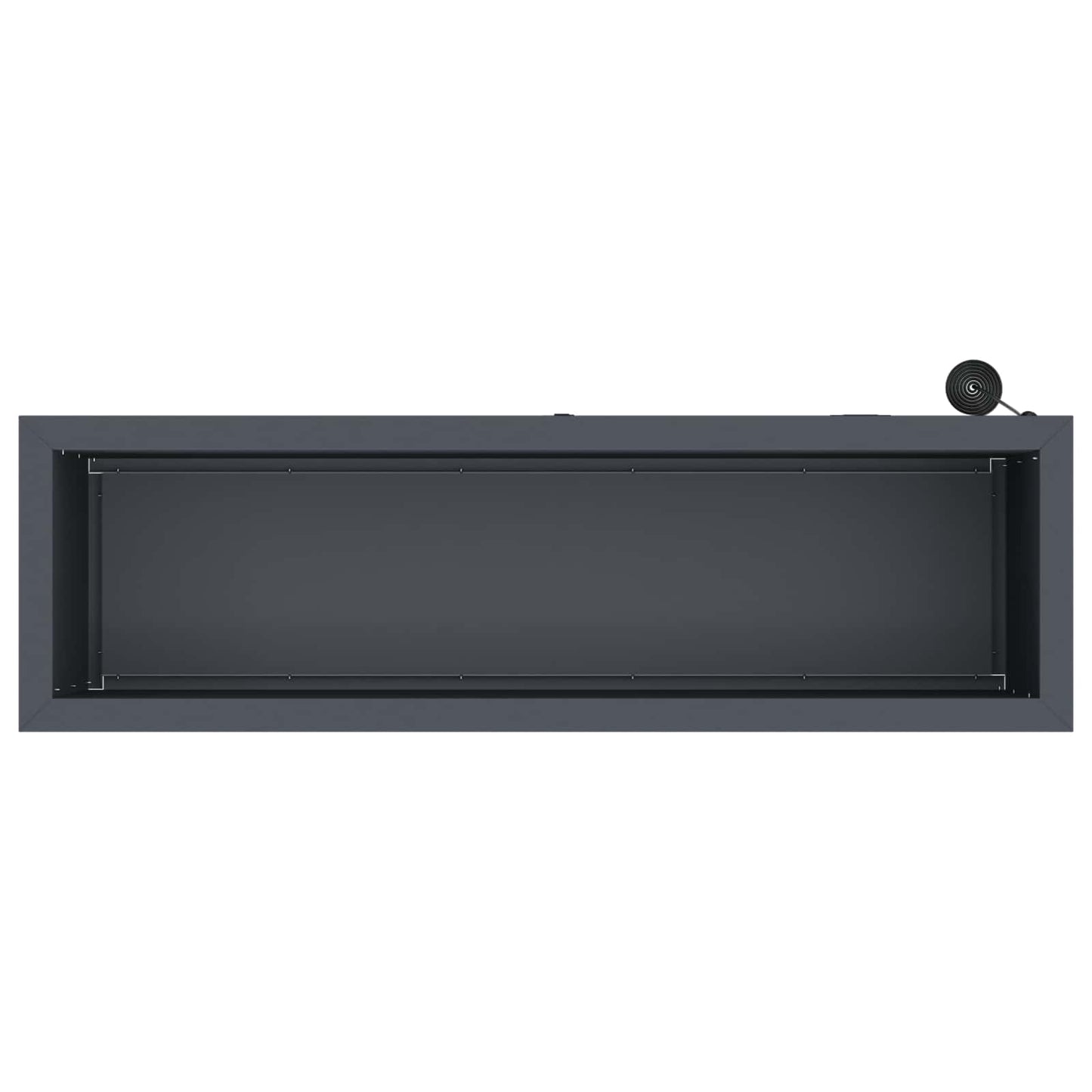 vidaXL Ζαρντινιέρα κήπου με LED Ανθρακί 30 x 100 x 30 εκ Ατσάλι