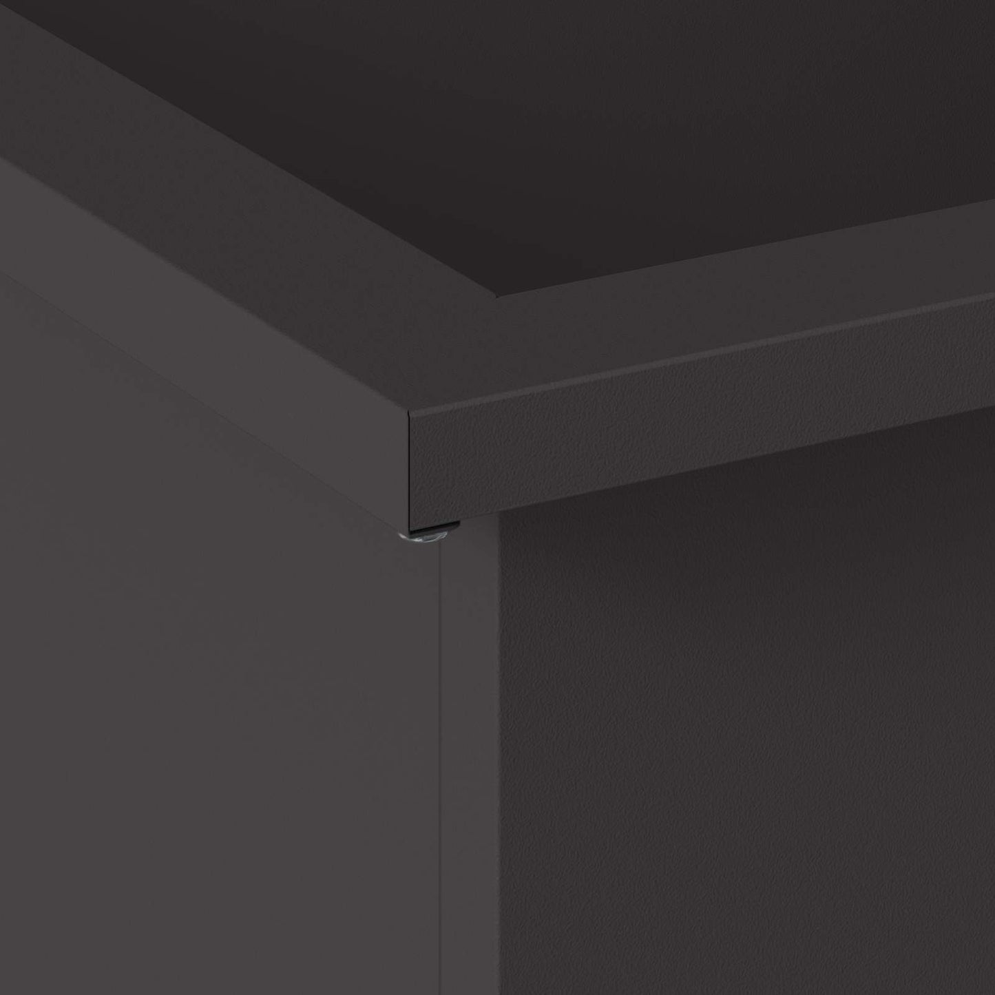 vidaXL Ζαρντινιέρα κήπου με LED 2 τμχ. Μαύρο 40 x 80 x 40 cm Ατσάλι