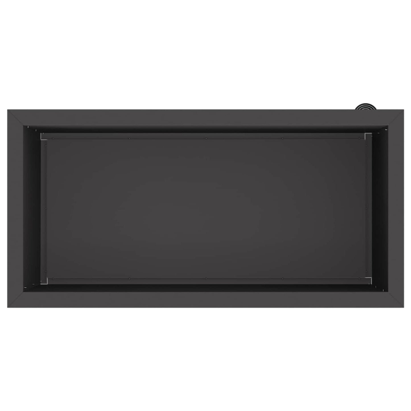 vidaXL Ζαρντινιέρα κήπου με LED 2 τμχ. Μαύρο 40 x 80 x 40 cm Ατσάλι