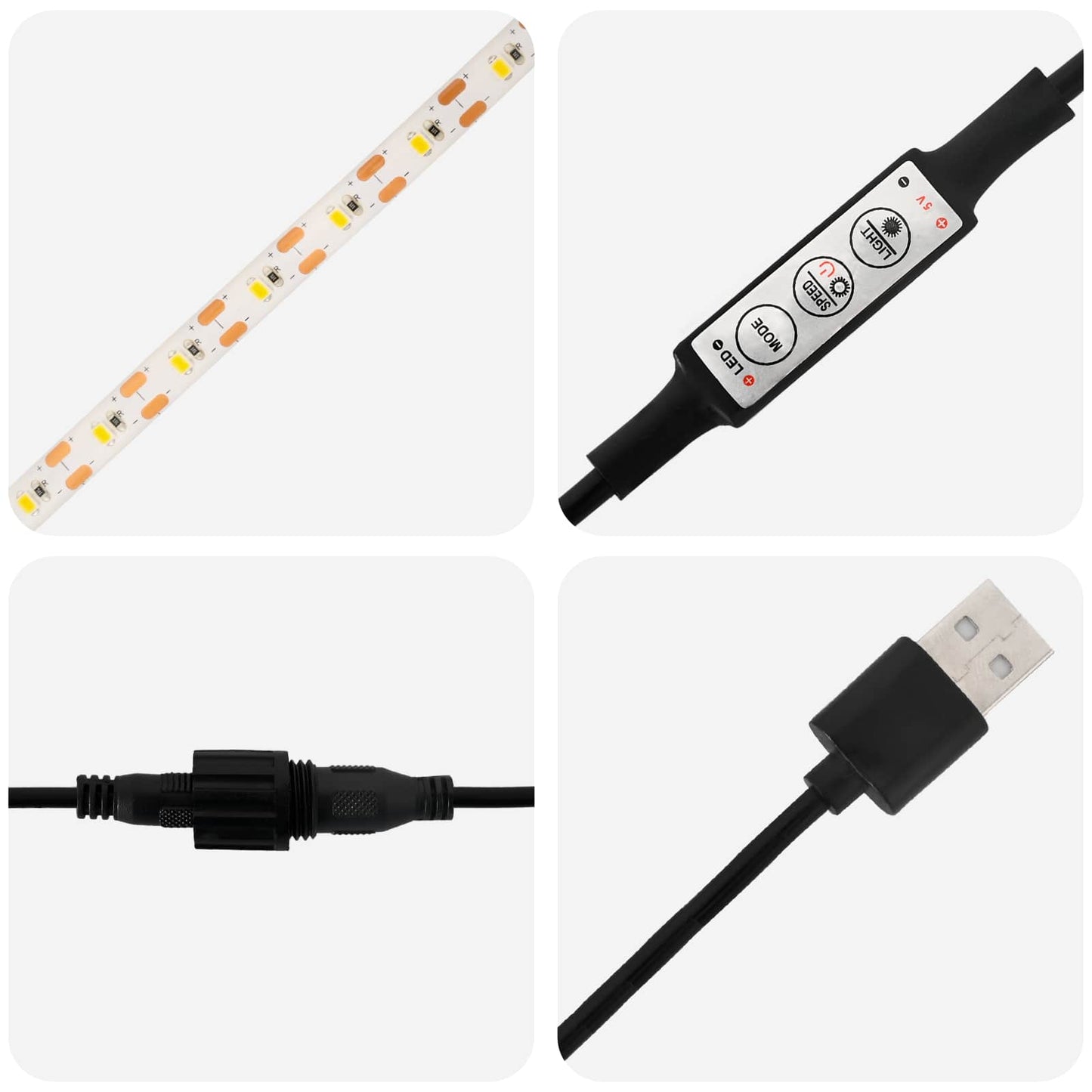 vidaXL Ζαρντινιέρα κήπου με LED Λαδί 40 x 80 x 40 cm Ατσάλι