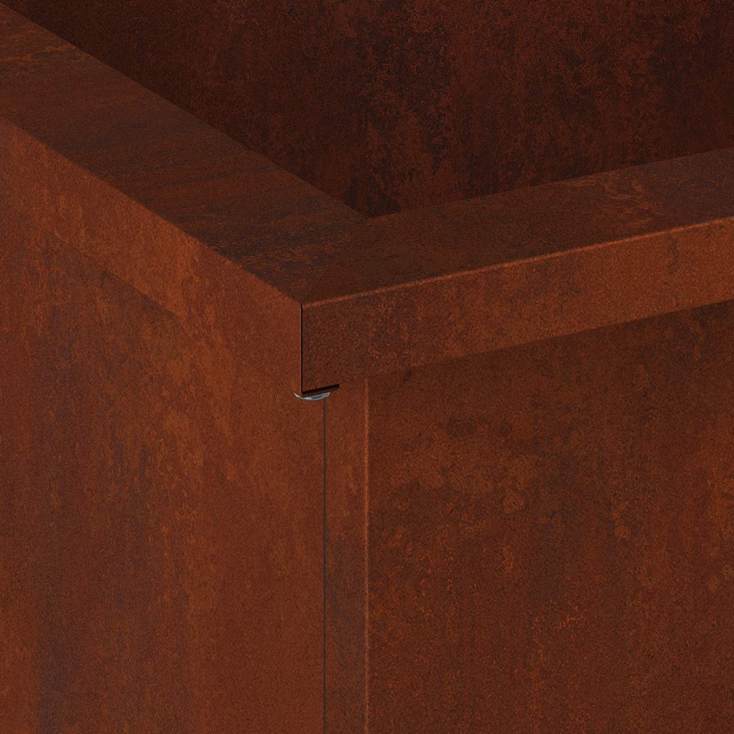 vidaXL Ζαρντινιέρα κήπου με LED Σκ rusty 40 x 80 x 40 cm