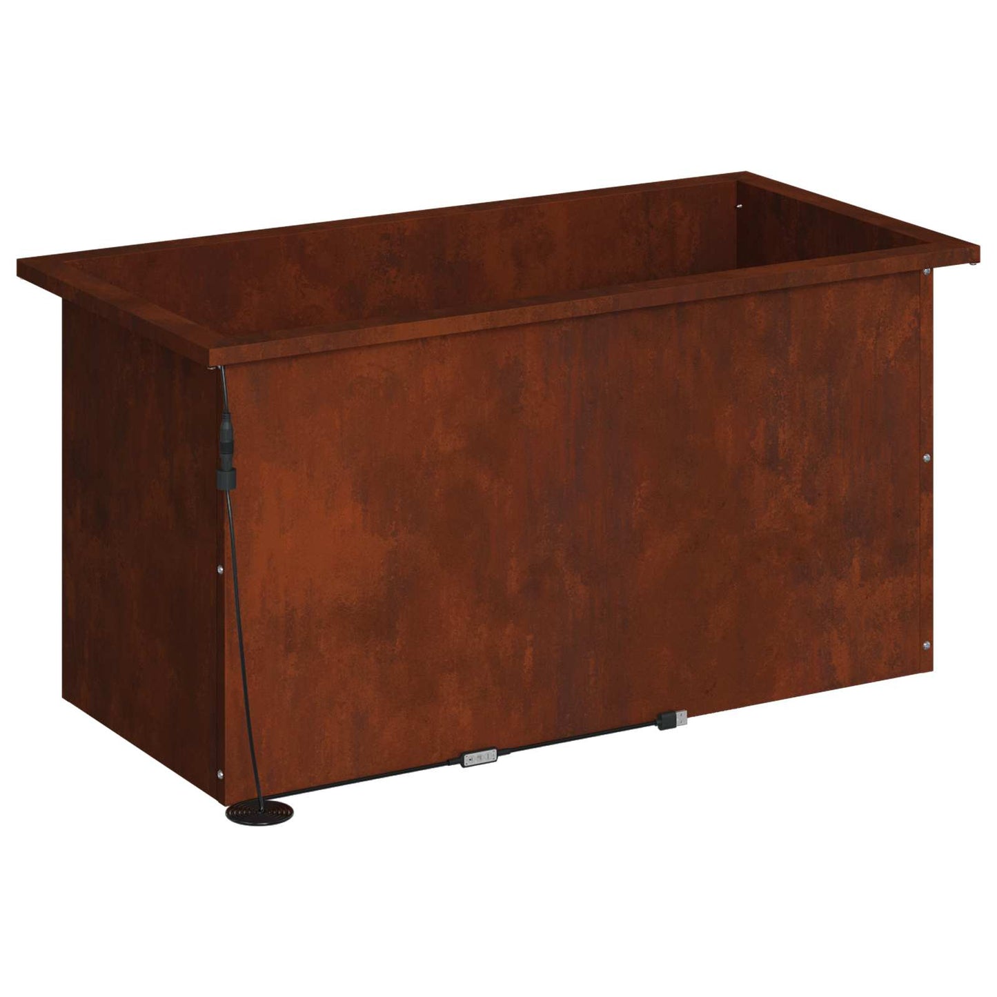 vidaXL Ζαρντινιέρα κήπου με LED Σκ rusty 40 x 80 x 40 cm