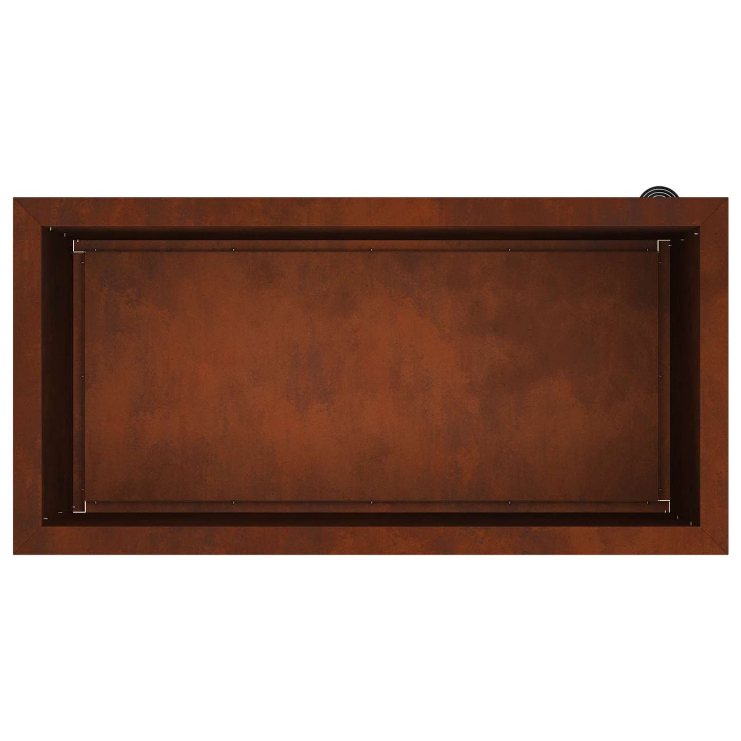 vidaXL Ζαρντινιέρα κήπου με LED Σκ rusty 40 x 80 x 40 cm