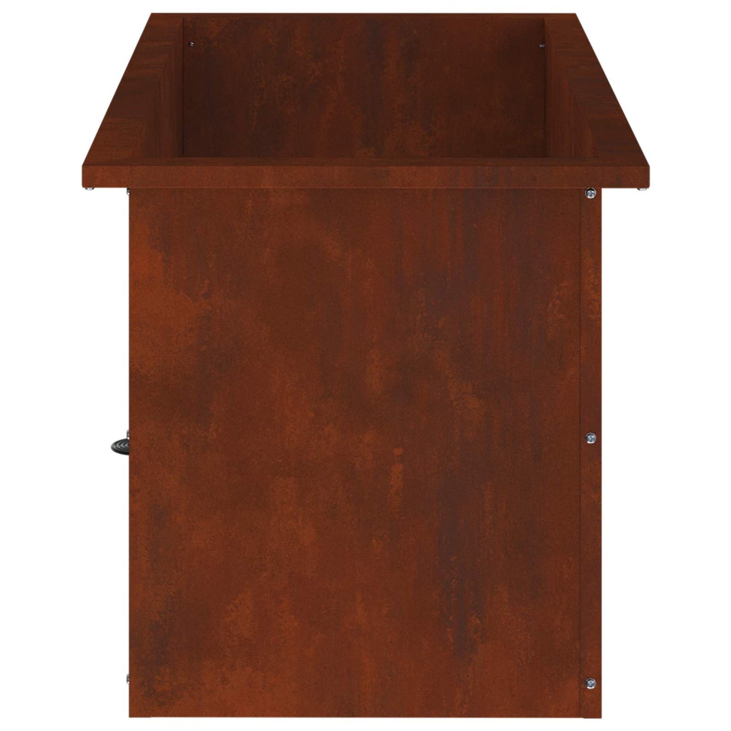 vidaXL Ζαρντινιέρα κήπου με LED 2 τμχ. Σκ rusty 40 x 80 x 40 cm
