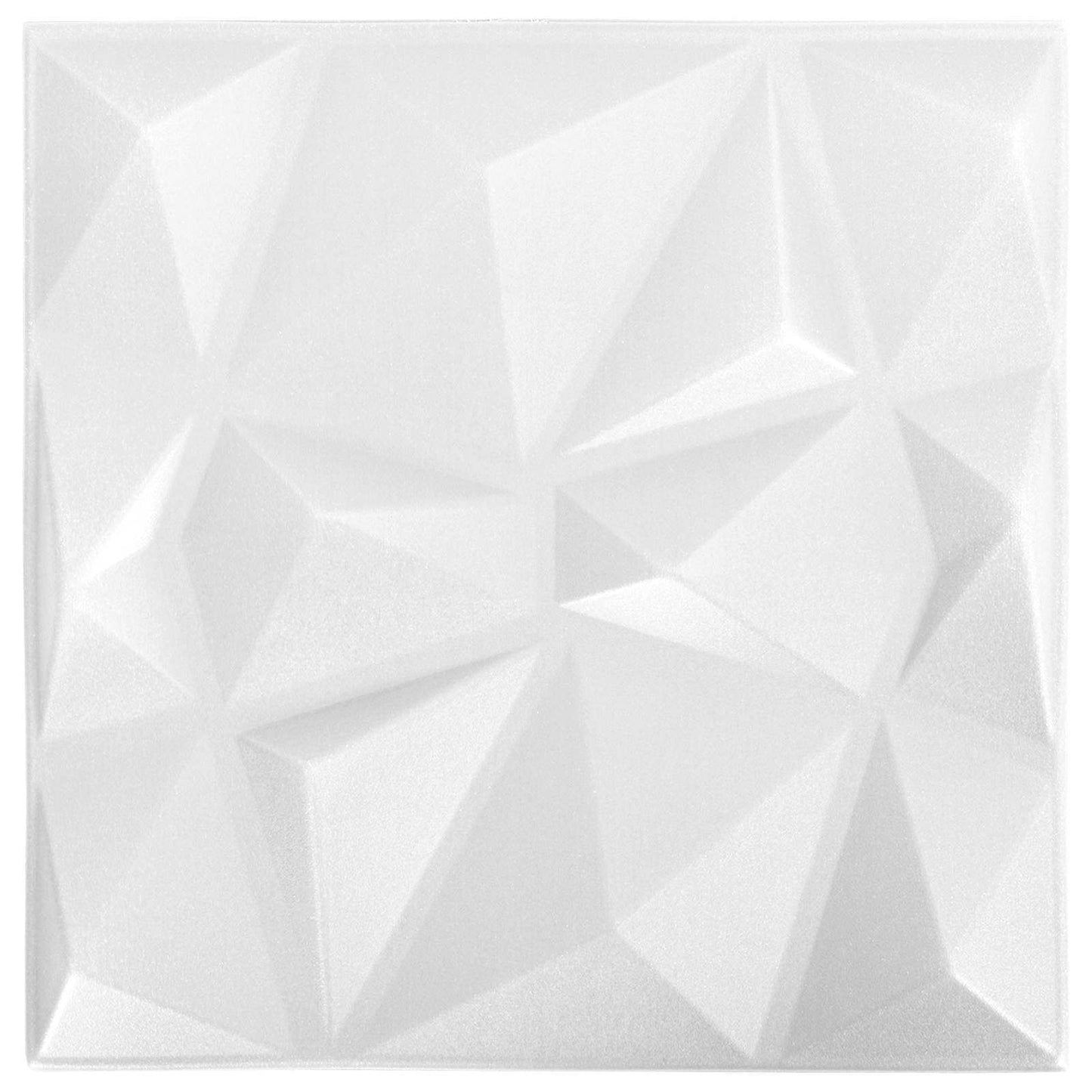 vidaXL Πάνελ τοίχου 48 pcs Διαμάντι Άσπρο 50 x 50 cm Φελιζόλ XPS