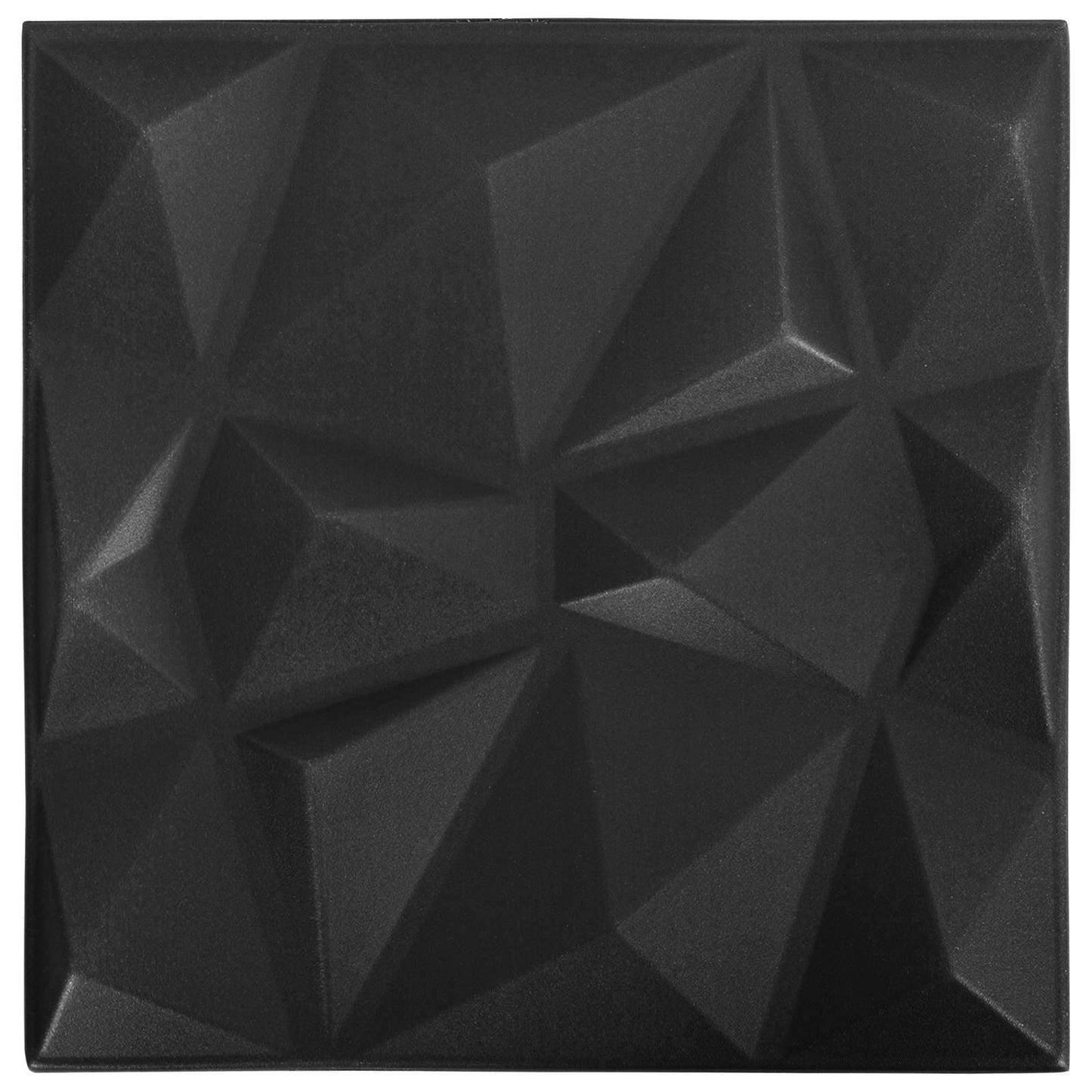 vidaXL Πάνελ τοίχου 12 pcs Οριγκάμι Μαύρο 50 x 50 cm Φελιζόλ XPS