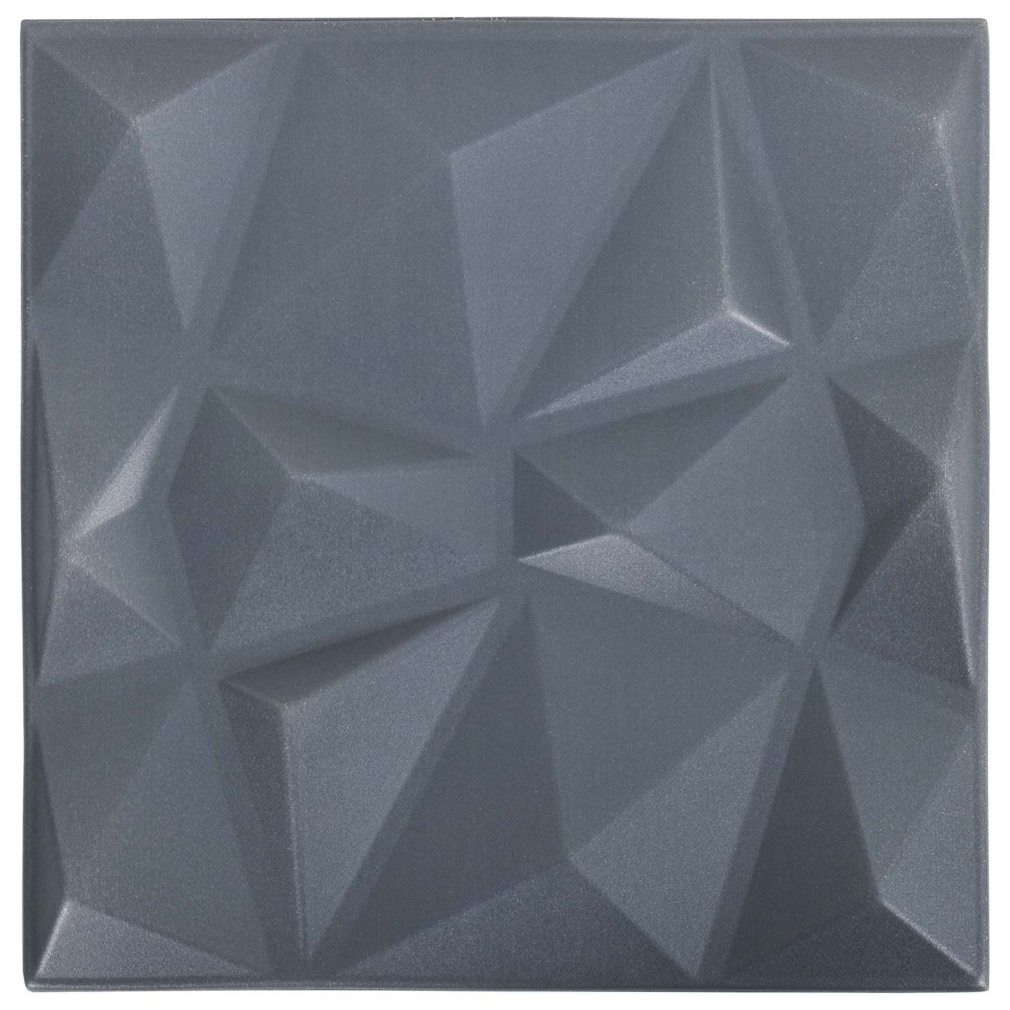 vidaXL Πάνελ τοίχου 24 pcs Διαμάντι Γκρι 50 x 50 cm Φελιζόλ XPS