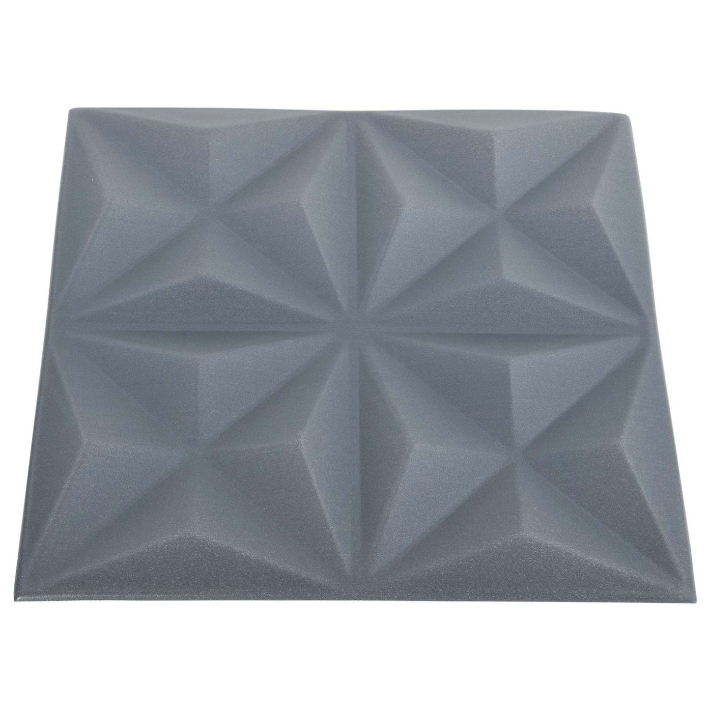 vidaXL Πάνελ τοίχου 24 pcs Οριγκάμι Γκρι 50 x 50 cm Φελιζόλ XPS