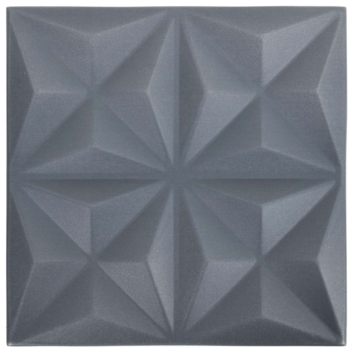 vidaXL Πάνελ τοίχου 24 pcs Οριγκάμι Γκρι 50 x 50 cm Φελιζόλ XPS