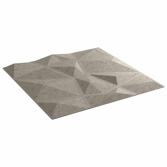 vidaXL Πάνελ τοίχου 48 pcs Σκυρόχρωμο Γκρι 50 x 50 cm Φελιζόλ XPS