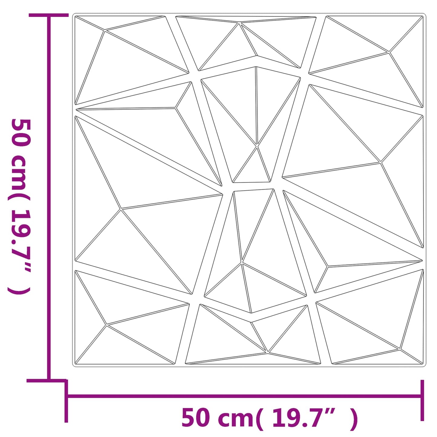 vidaXL Πάνελ τοίχου 24 pcs Πράσινο 50 x 50 cm Φελιζόλ XPS