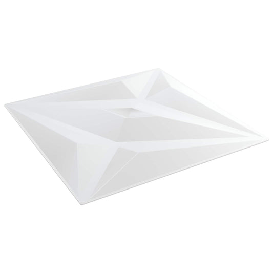 vidaXL Πάνελ τοίχου Αστέρι 12 pcs Άσπρο Αστέρι 50 x 50 cm Φελιζόλ XPS