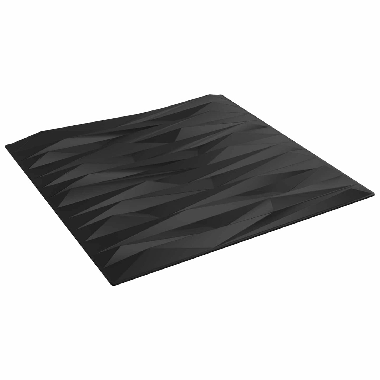 vidaXL Πάνελ τοίχου 48 pcs Μαύρη Πέτρα 50 x 50 cm Φελιζόλ XPS