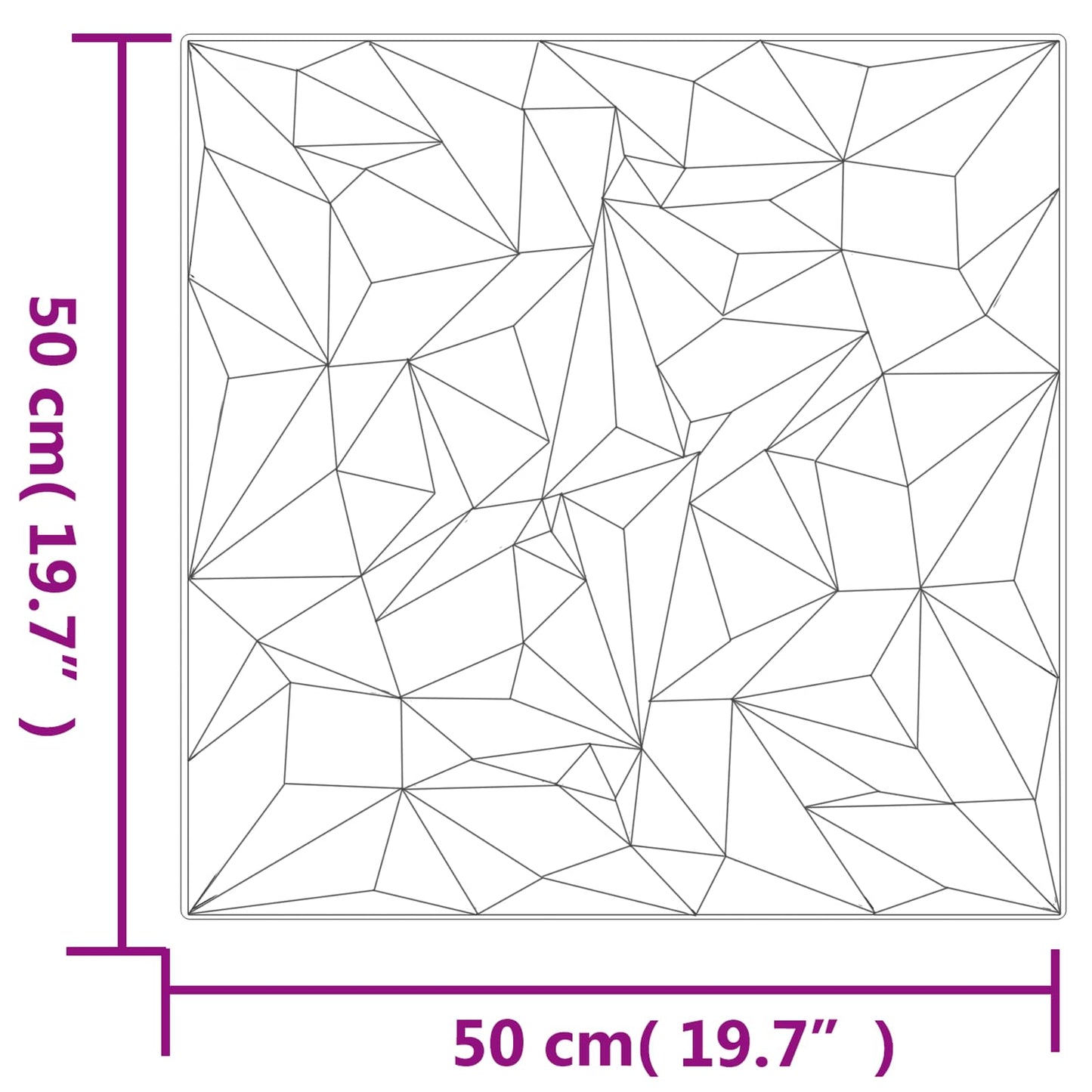 vidaXL Πάνελ τοίχου 24 pcs Λευκός 50 x 50 cm Φελιζόλ XPS