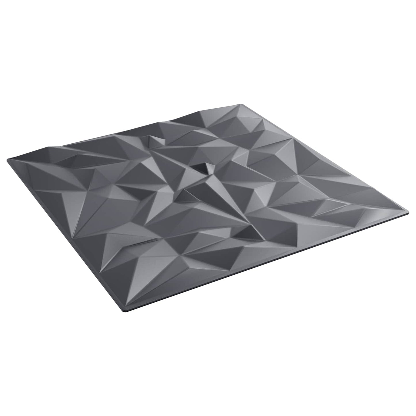 vidaXL Πάνελ τοίχου 12 pcs Αμέθυστος Γκρι 50 x 50 cm Φελιζόλ XPS