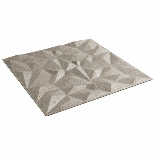 vidaXL Πάνελ τοίχου 12 pcs Αμέθυστος Μπετόν 50 x 50 cm Φελιζόλ XPS