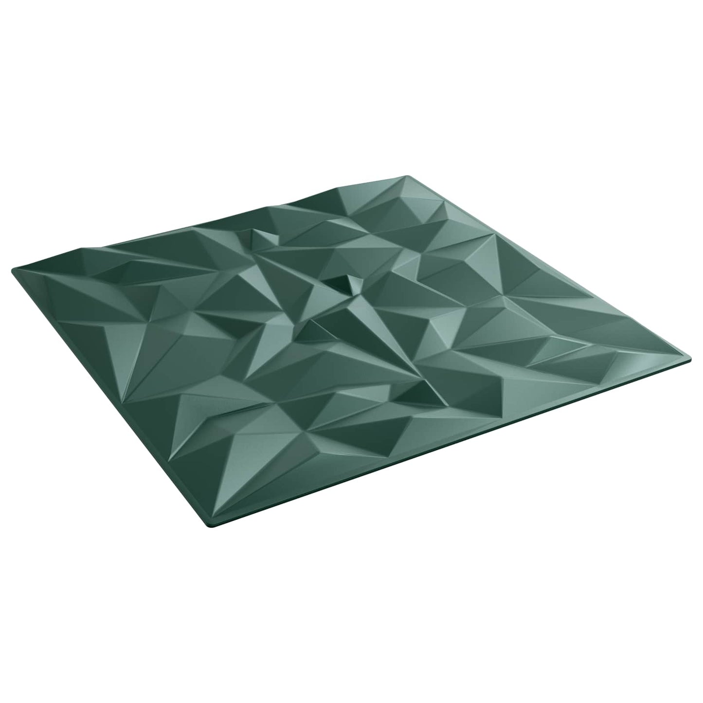vidaXL Πάνελ τοίχου 12 pcs Αμέθυστος Πράσινο 50 x 50 cm Φελιζόλ XPS