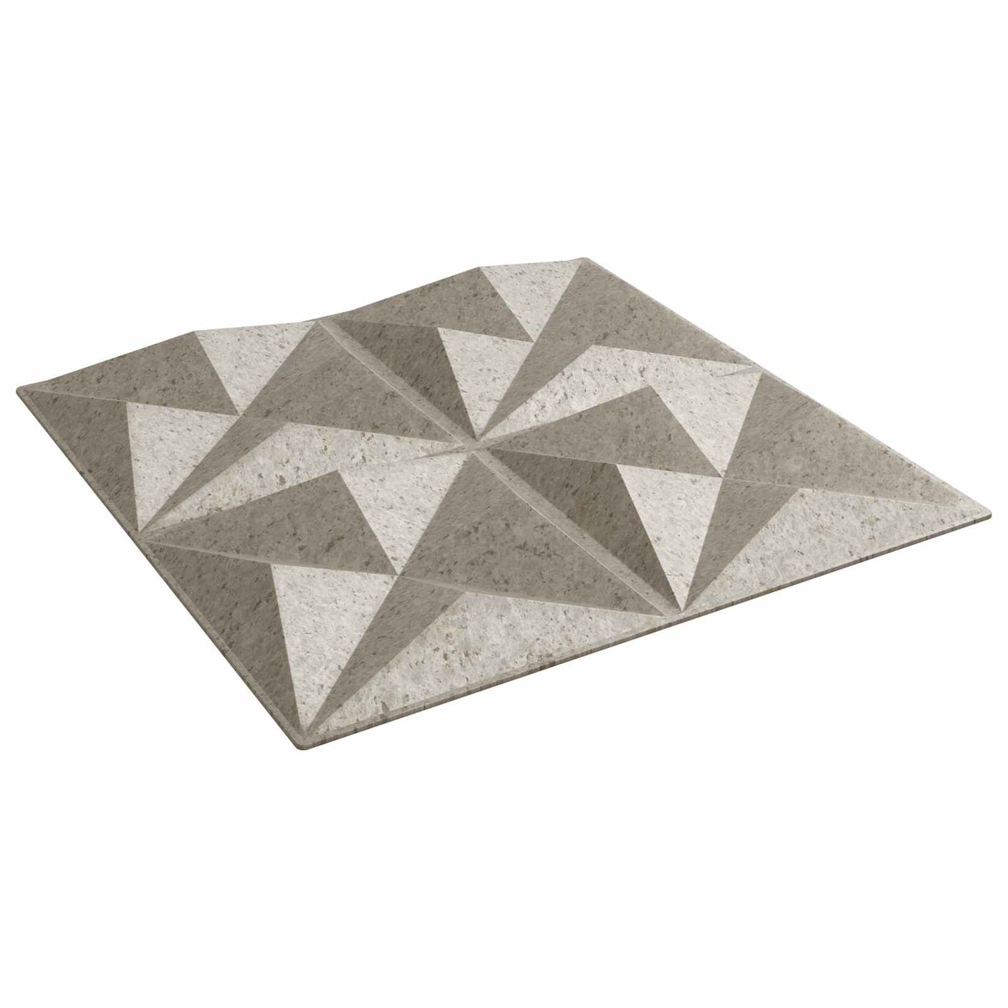 vidaXL Πάνελ τοίχου 12 pcs Οριγκάμι Μπετόν 50 x 50 cm Φελιζόλ XPS