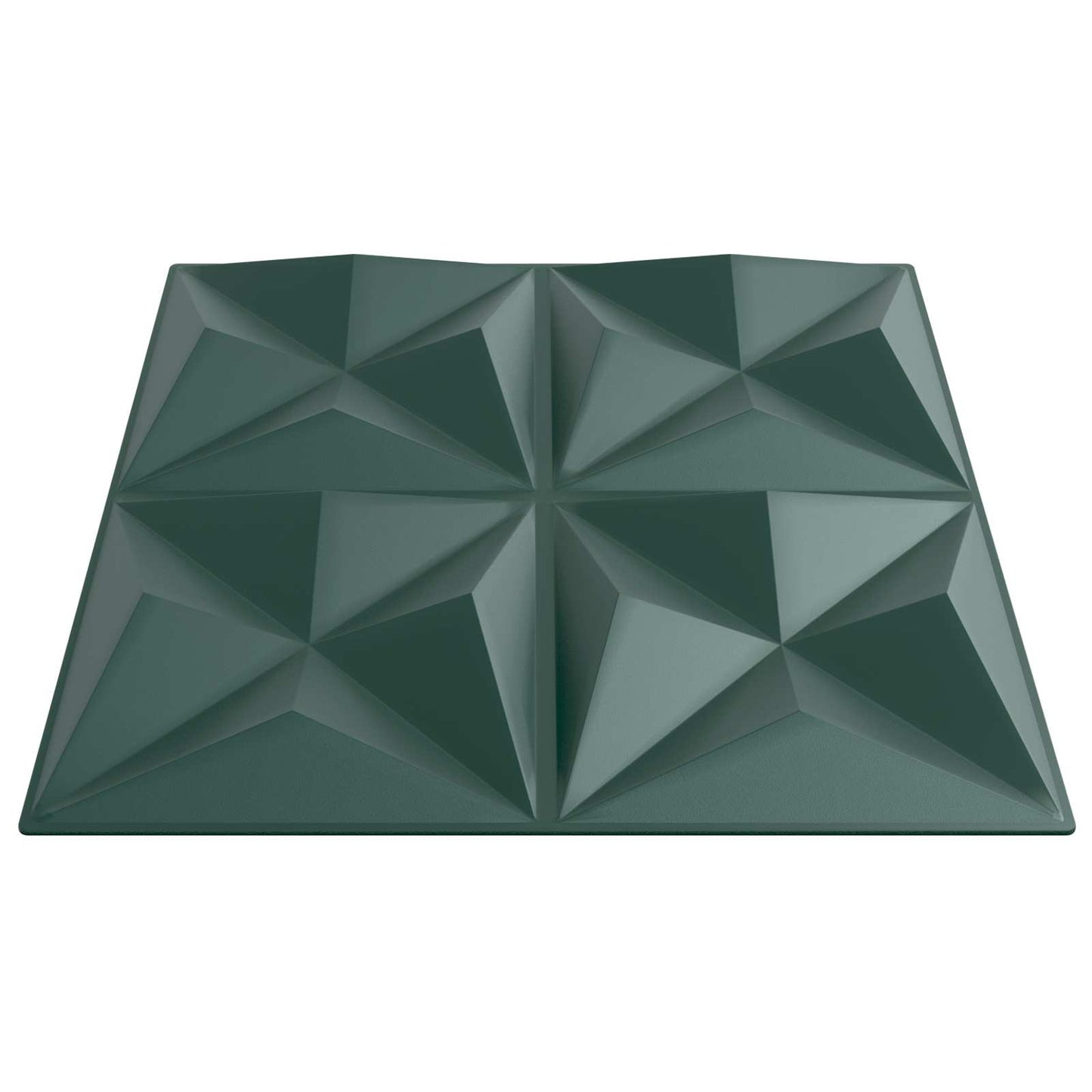 vidaXL Πάνελ τοίχου 12 pcs Οριγκάμι Πράσινο 50 x 50 cm Φελιζόλ XPS