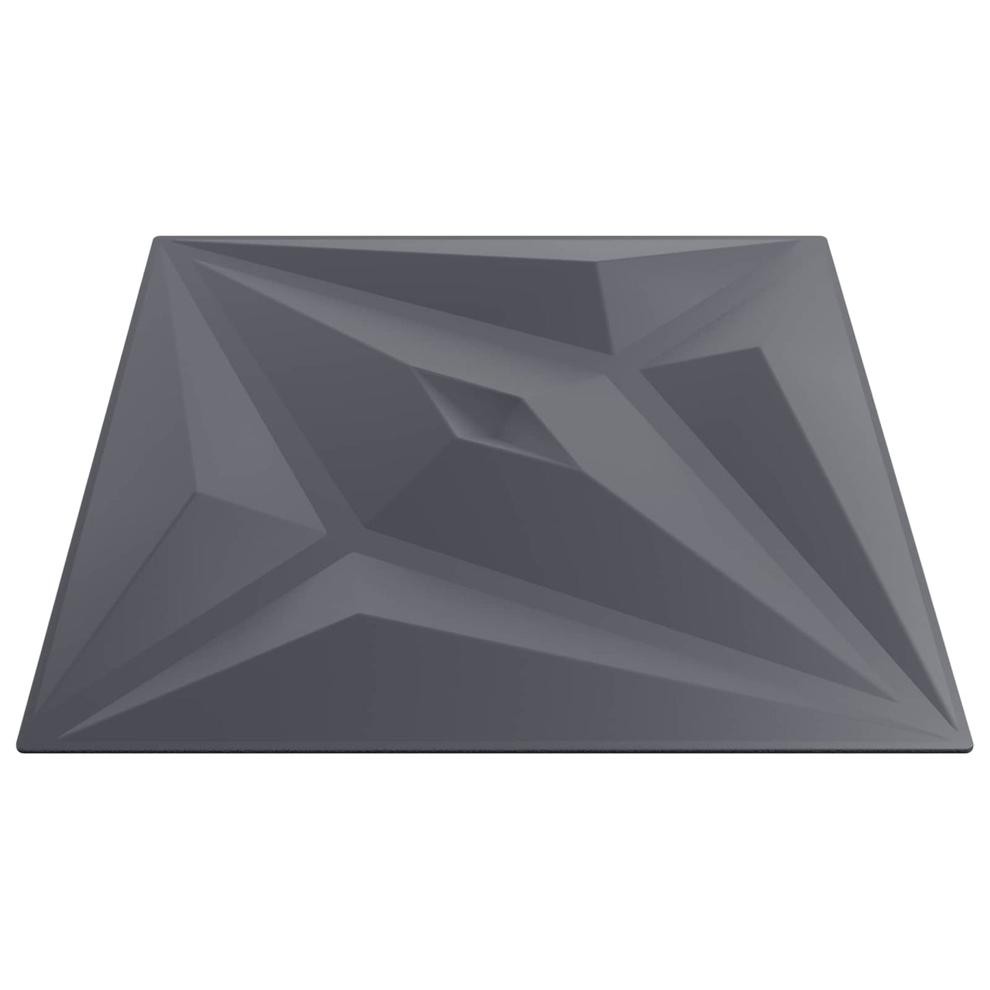 vidaXL Πάνελ τοίχου Αστέρι 24 pcs Αστέρι Γκρι 50 x 50 cm Φελιζόλ XPS