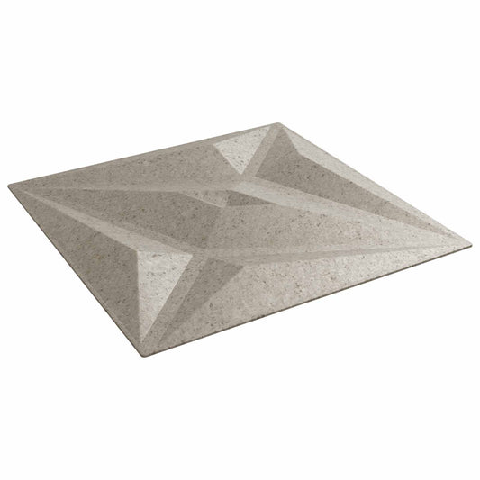 vidaXL Πάνελ τοίχου Αστέρι 24 pcs Αστέρι Μπετόν 50 x 50 cm Φελιζόλ XPS