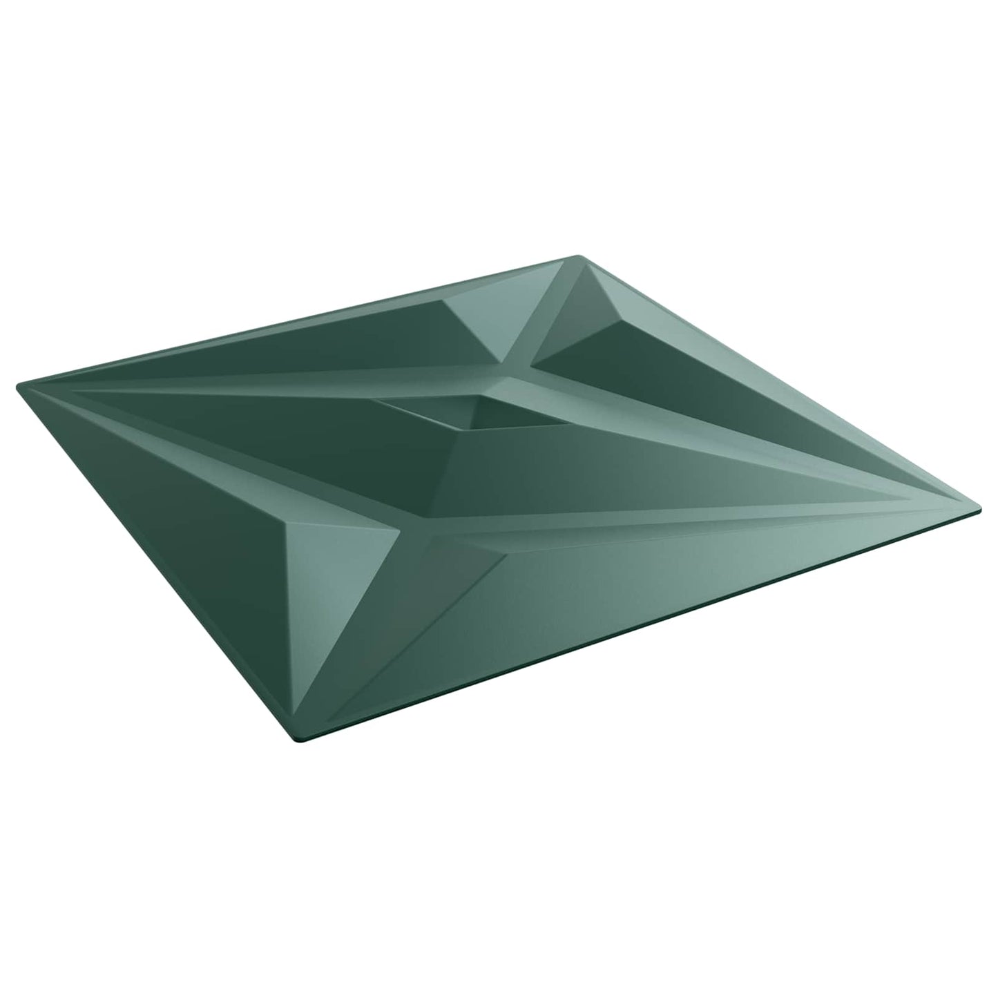 vidaXL Πάνελ τοίχου 48 pcs Αστέρι Πράσινο 50 x 50 cm Φελιζόλ XPS