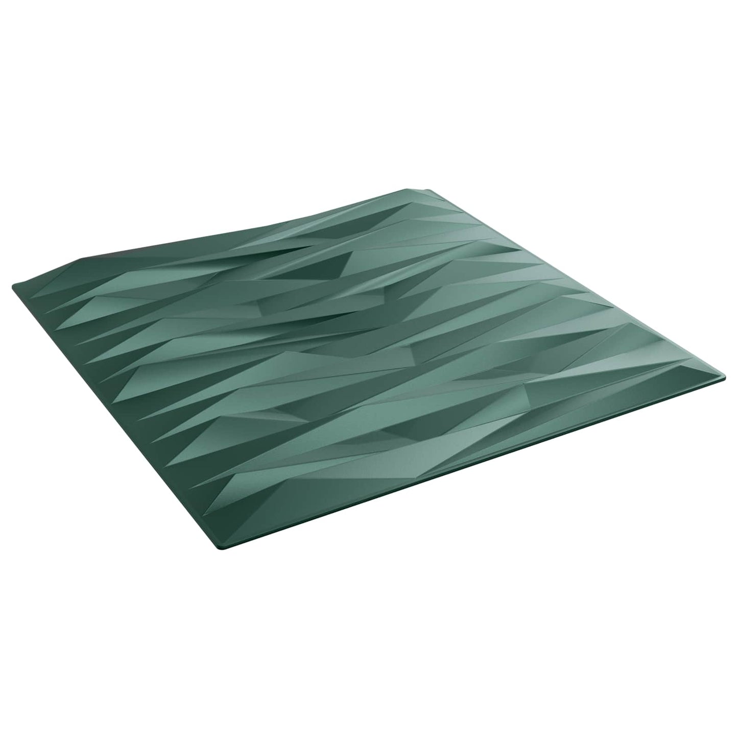 vidaXL Πάνελ τοίχου 12 pcs Πέτρα Πράσινο 50 x 50 cm Φελιζόλ XPS