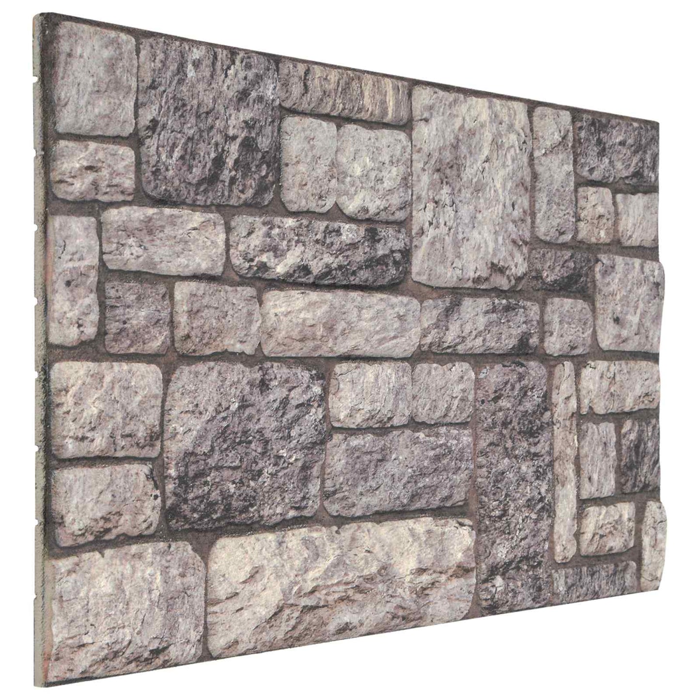 vidaXL Πάνελ τοίχου 10 pcs Γκρι και Λευκό 100 x 50 cm Αφρός EPS