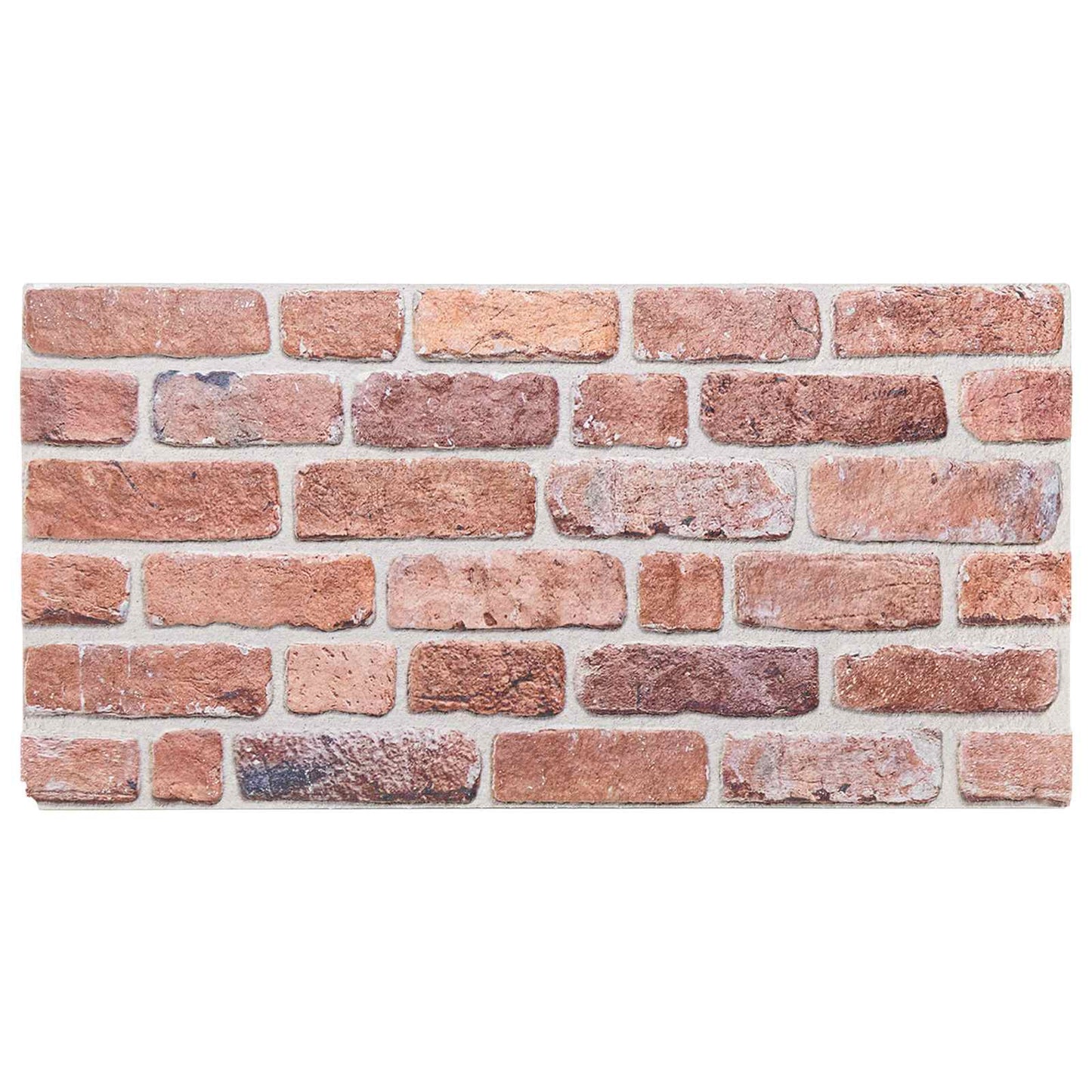 vidaXL Πάνελ τοίχου 10 pcs Κόκκινο 100 x 50 cm Αφρός EPS