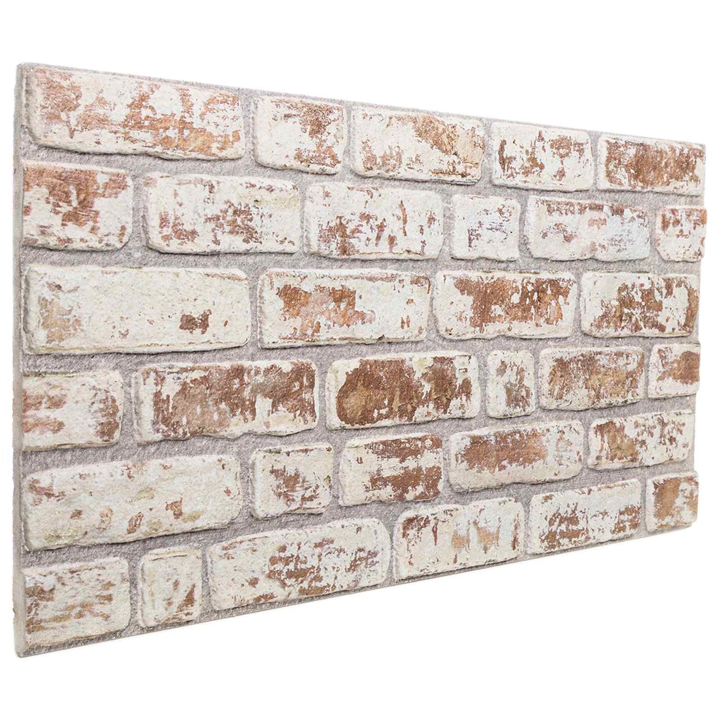 vidaXL Πάνελ τοίχου 10 pcs Κόκκινο και Λευκό 100 x 50 cm Αφρός EPS