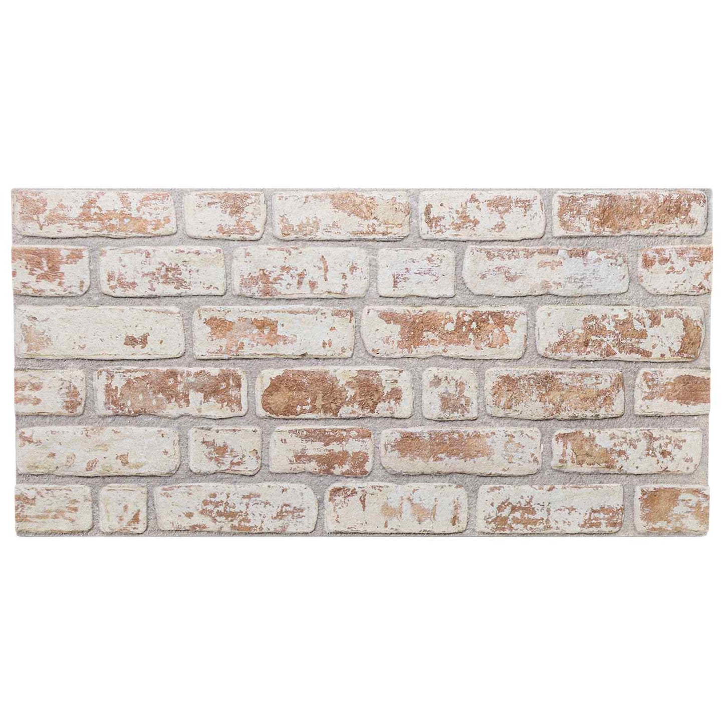vidaXL Πάνελ τοίχου 10 pcs Κόκκινο και Λευκό 100 x 50 cm Αφρός EPS