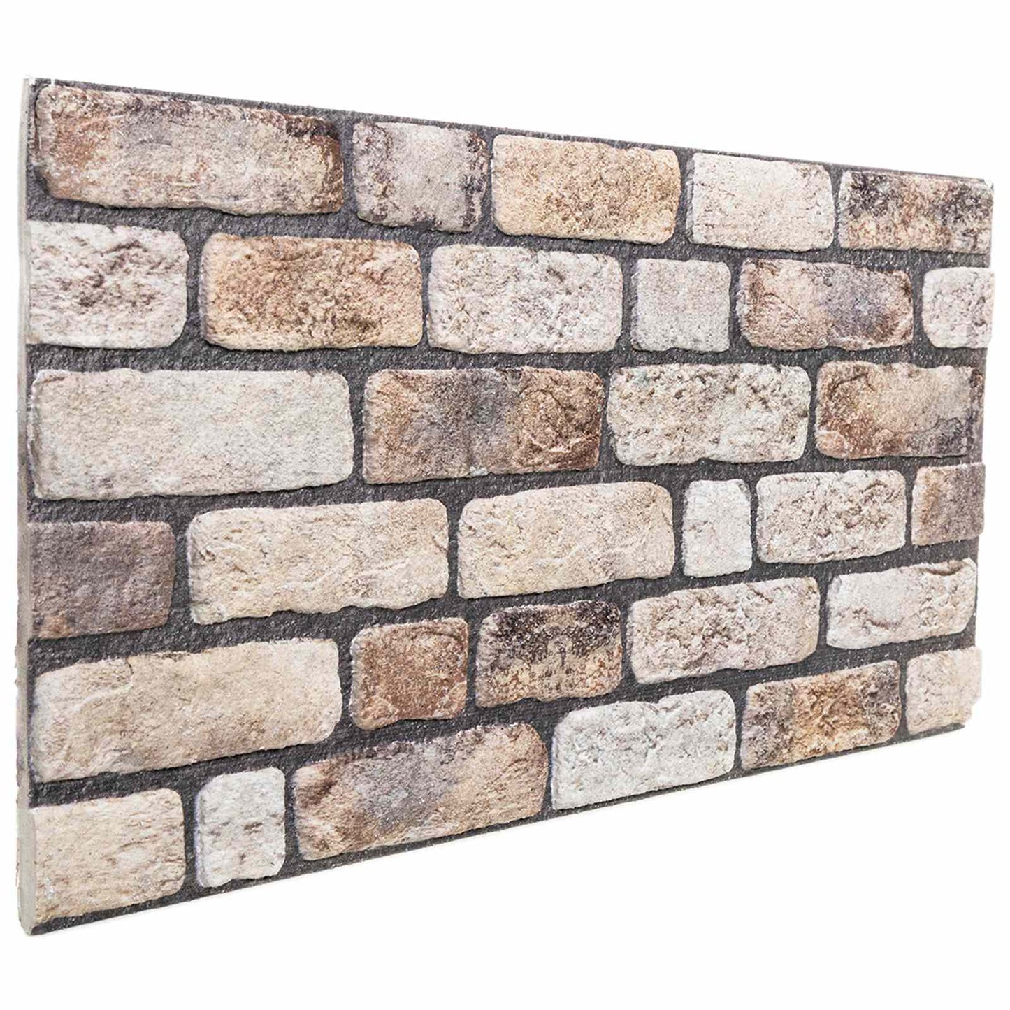 vidaXL Πάνελ τοίχου 10 pcs Ανοιχτό καφέ 100 x 50 cm Αφρός EPS