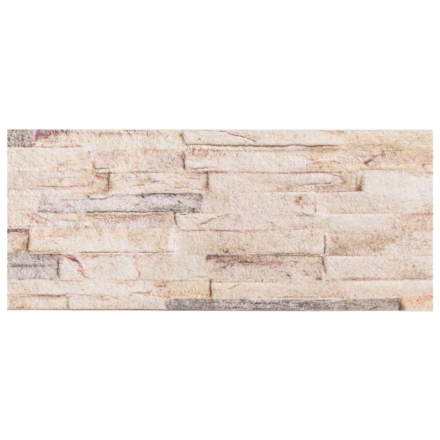 vidaXL Πάνελ τοίχου 10 pcs Λευκό και κόκκινο 100 x 25 cm Αφρός EPS