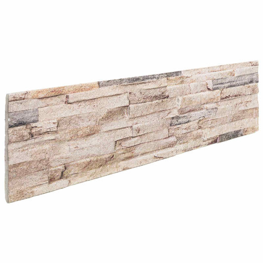 vidaXL Πάνελ τοίχου 10 pcs Λευκό και κόκκινο 100 x 25 cm Αφρός EPS