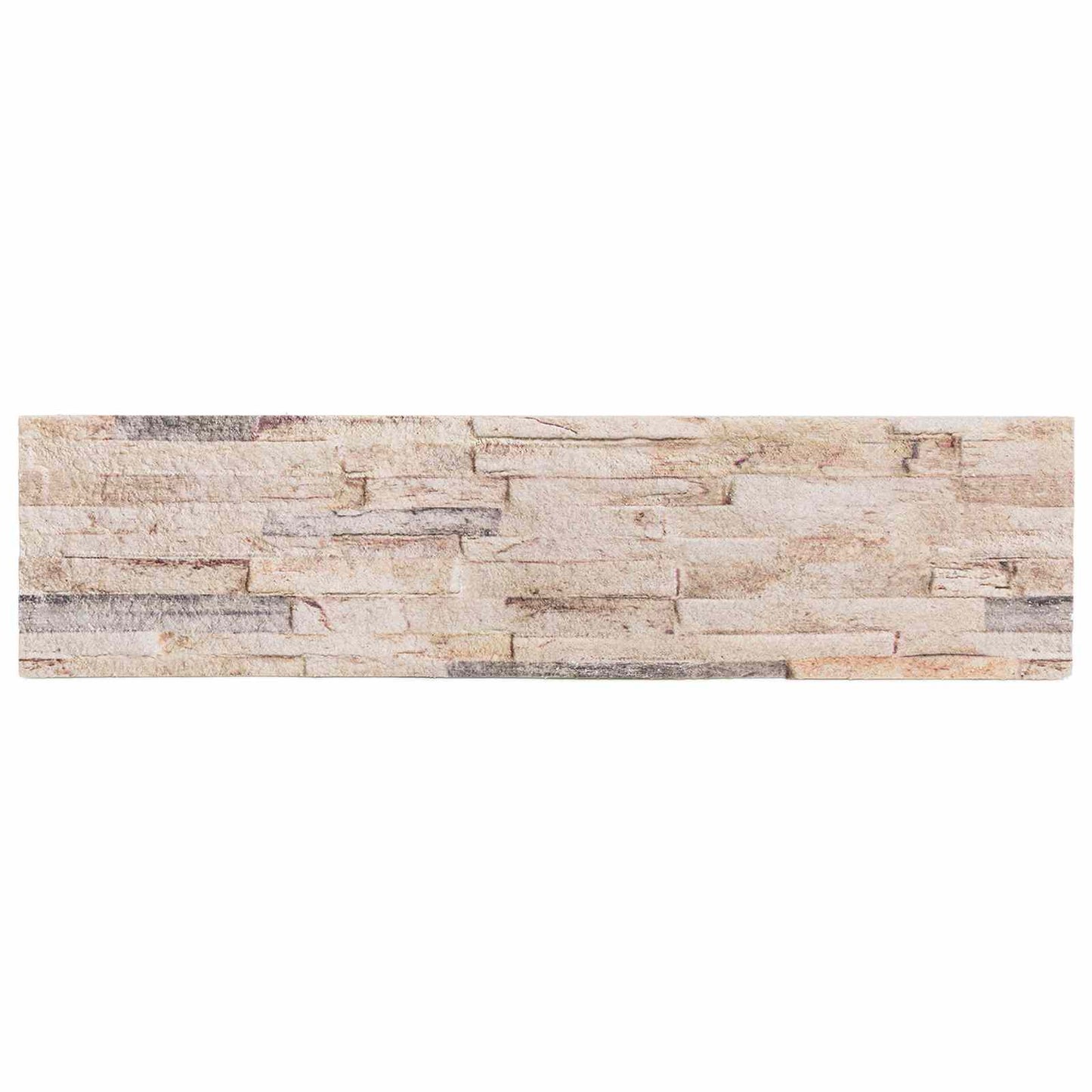 vidaXL Πάνελ τοίχου 10 pcs Λευκό και κόκκινο 100 x 25 cm Αφρός EPS