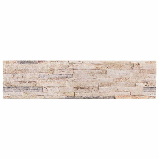 vidaXL Πάνελ τοίχου 10 pcs Λευκό και κόκκινο 100 x 25 cm Αφρός EPS