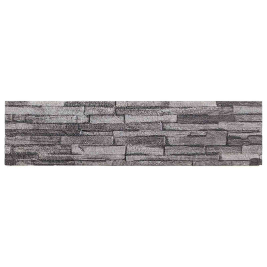 vidaXL Πάνελ τοίχου 10 pcs Ανθρακί 100 x 25 cm Αφρός EPS