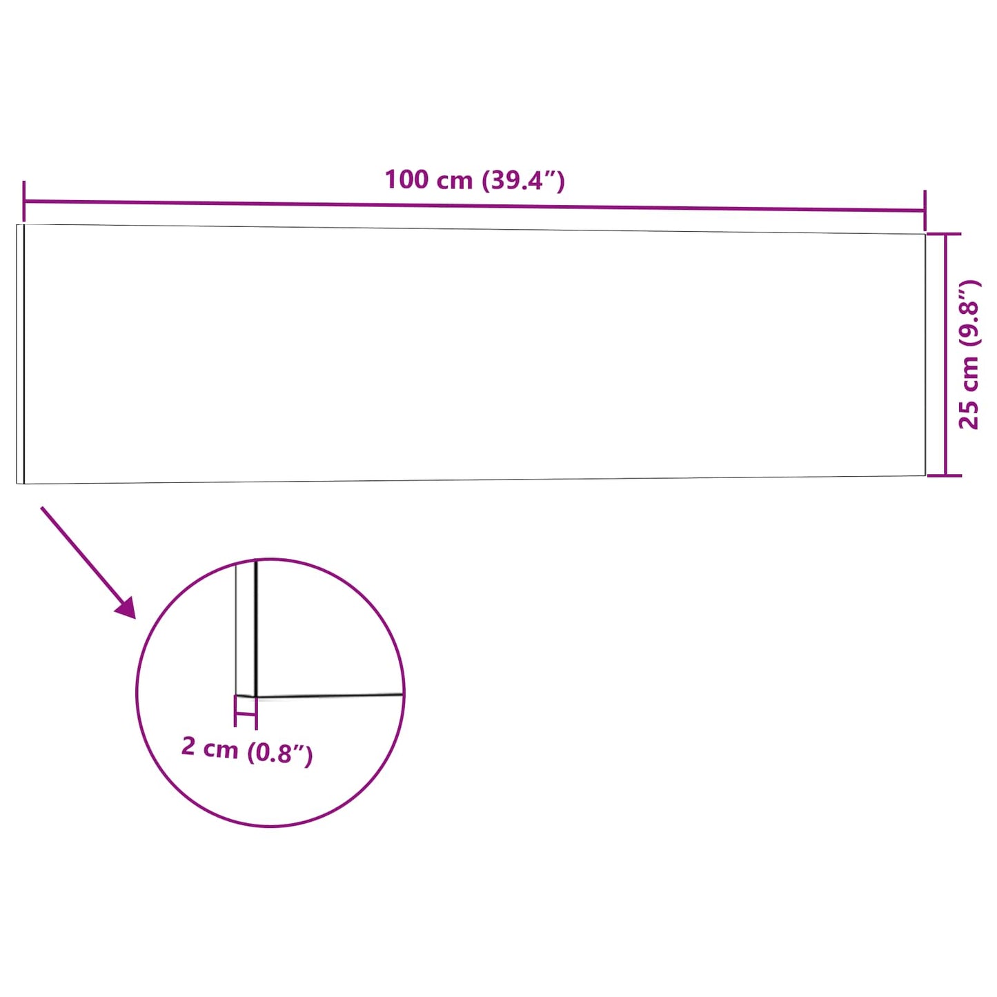 vidaXL Πάνελ τοίχου 10 pcs Ανθρακί 100 x 25 cm Αφρός EPS