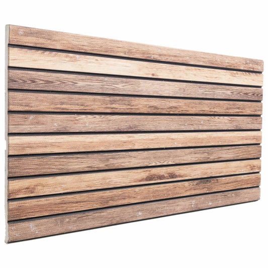 vidaXL Πάνελ τοίχου 10 pcs Ανοιχτό καφέ 100 x 50 cm Αφρός EPS
