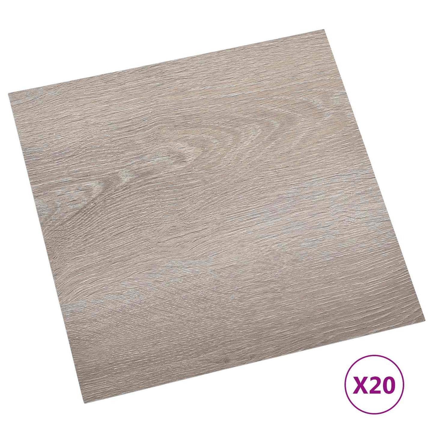vidaXL Αυτοκόλλητα Πλάκες Δαπέδου Taupe 30,5 x 30,5 εκ 20 τμχ. PVC