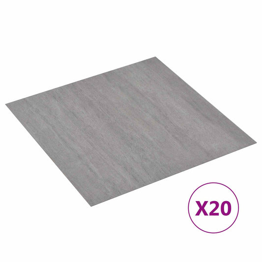 vidaXL Αυτοκόλλητα Πλάκες Δαπέδου 30,5 x 30,5 εκ 20 pcs PVC
