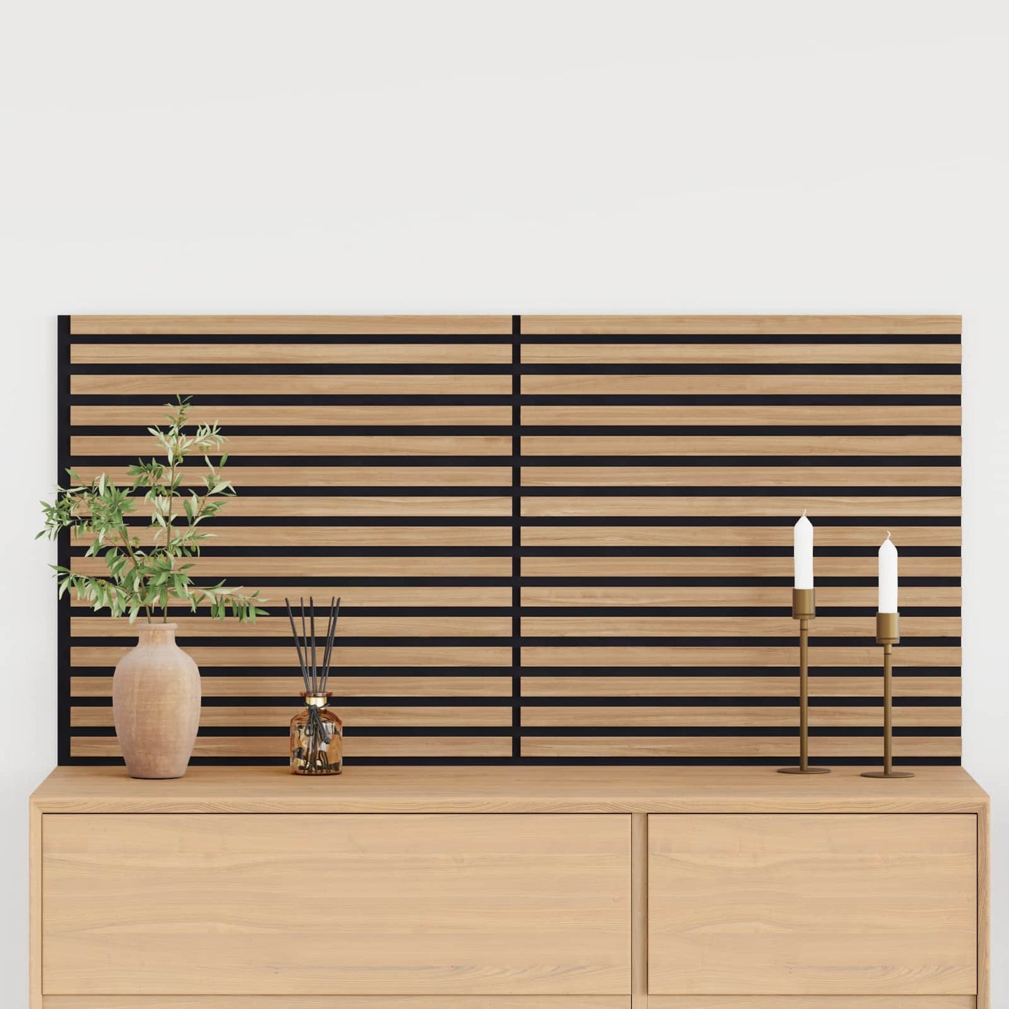 vidaXL Πάνελ τοίχου 2 pcs Φυσικό 60,5 x 60 εκ.