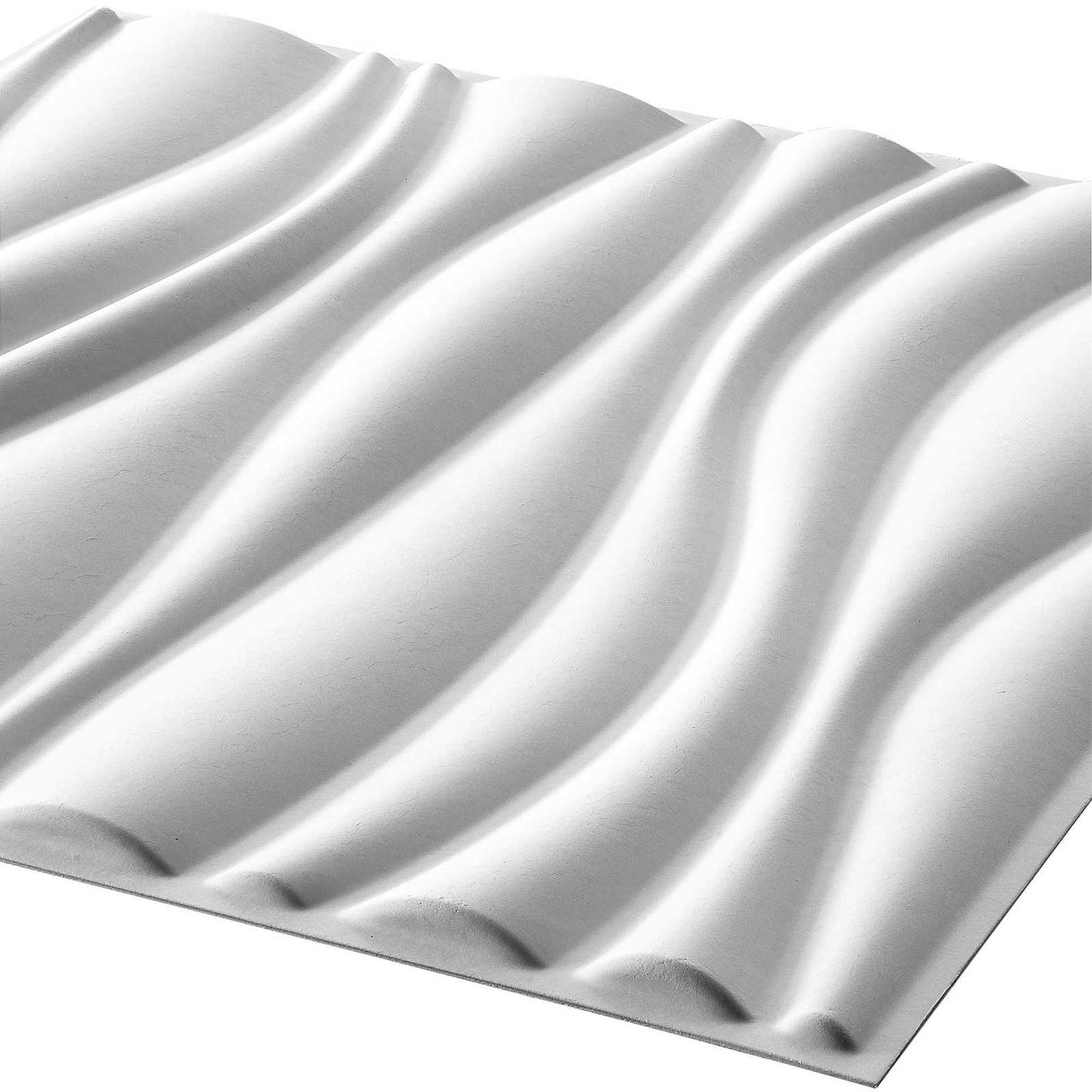 Πάνελ τοίχου 12 pcs Λευκό 50 x 50 cm Μορφοποιημένη Φυσική Ίνα Φυτού