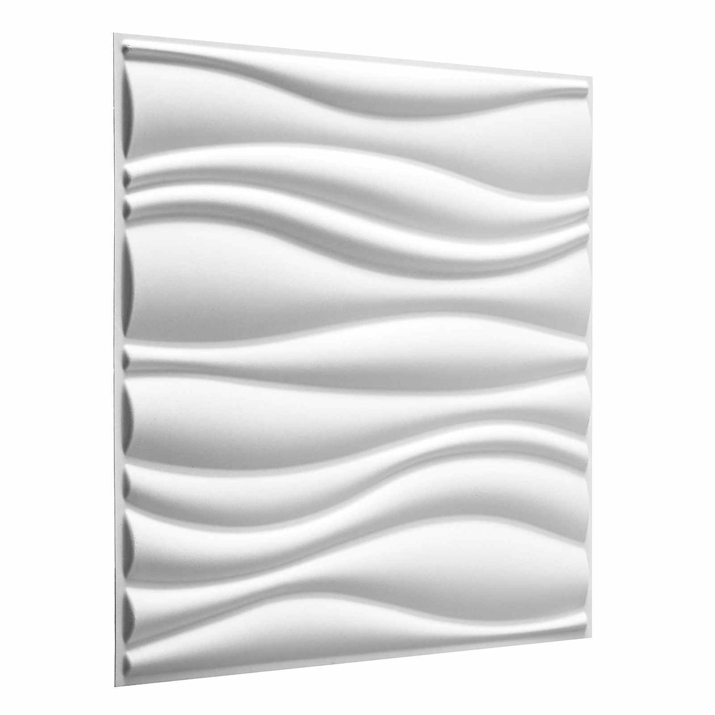 Πάνελ τοίχου 12 pcs Λευκό 50 x 50 cm Μορφοποιημένη Φυσική Ίνα Φυτού