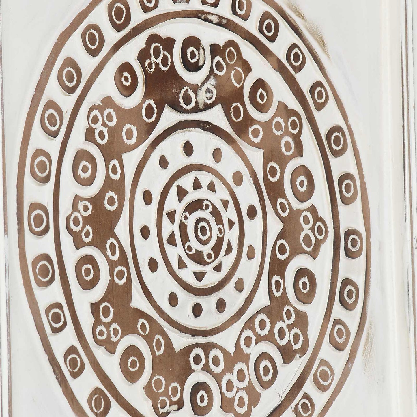 vidaXL Διακόσμηση Τέχνης 2 τμχ. 40 x 40 x 1,5 cm Καφέ και Λευκό