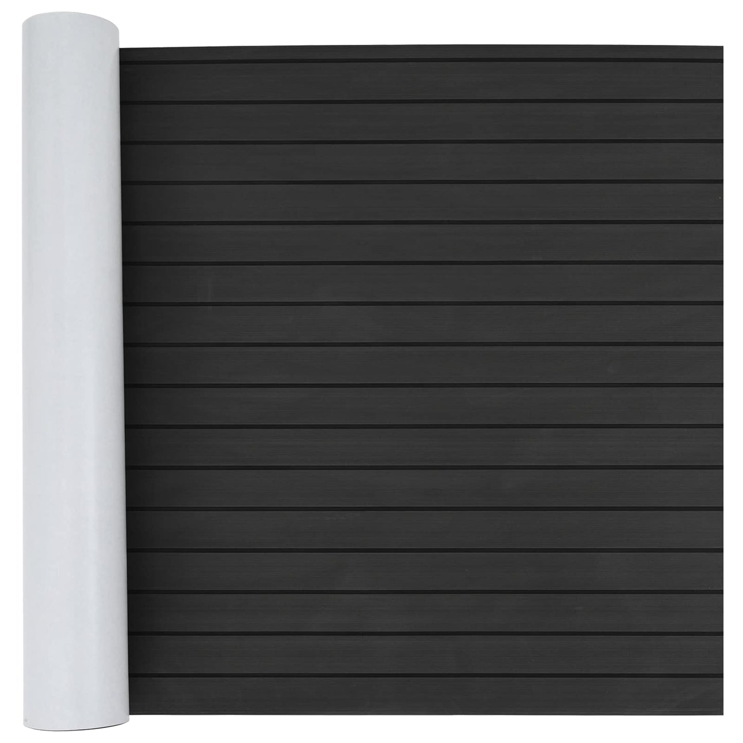 vidaXL Ματ Σκάφους Ριγέ Σκούρο Γκρι και Μαύρο 240 x 90 εκ EVA