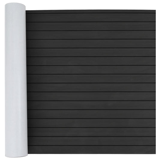 vidaXL Ματ Σκάφους Ριγέ Σκούρο Γκρι και Μαύρο 240 x 90 εκ EVA