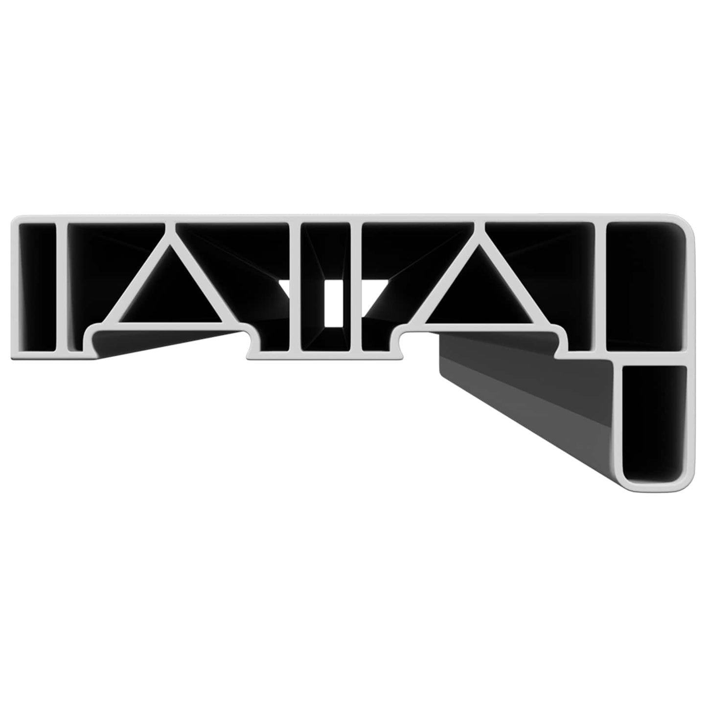 vidaXL Σαβανωτό Παραθύρου Λευκό 120 x 15 x 4,5 εκ. PVC