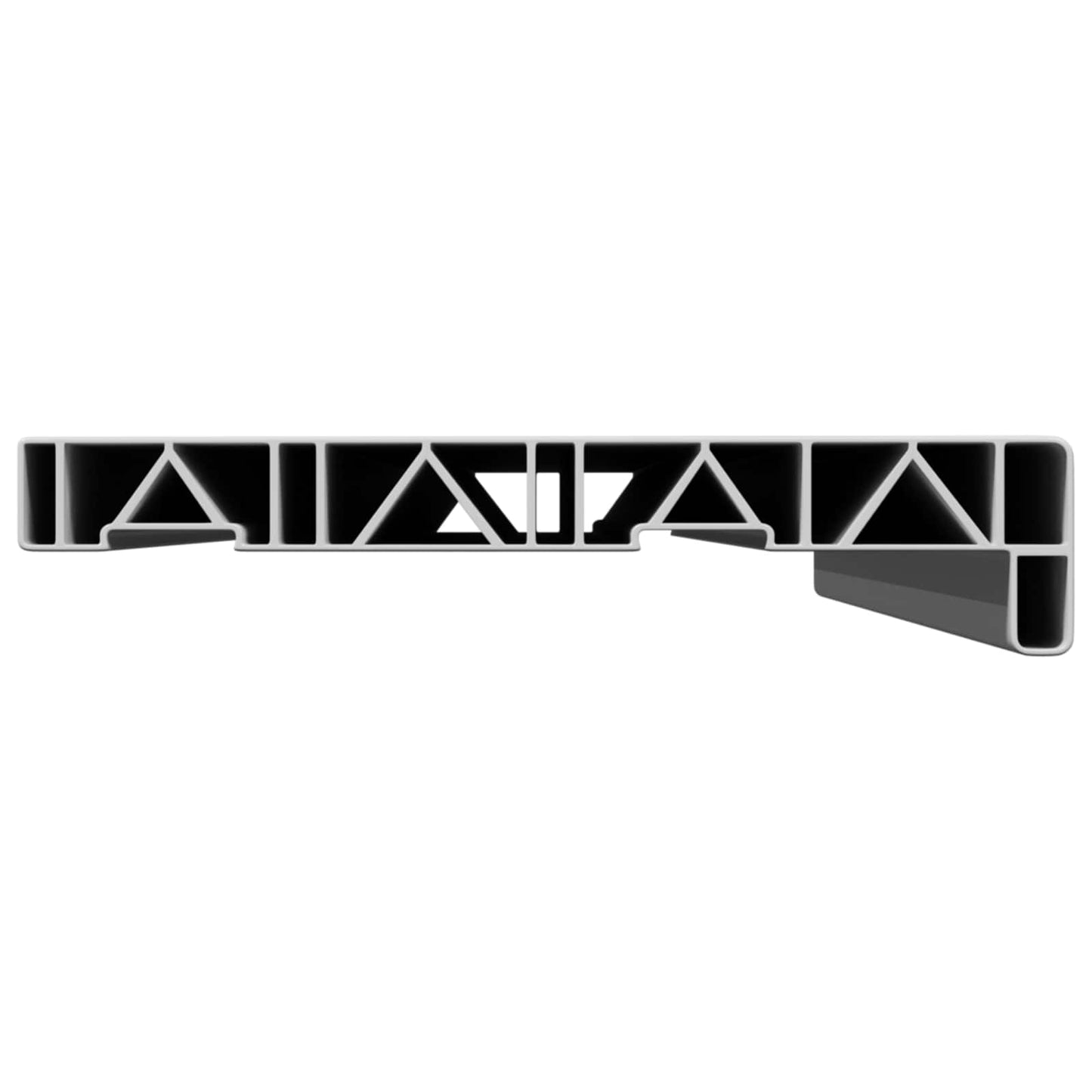 vidaXL Σαβανωτό Παραθύρου Λευκό 80 x 25 x 4,5 εκ PVC