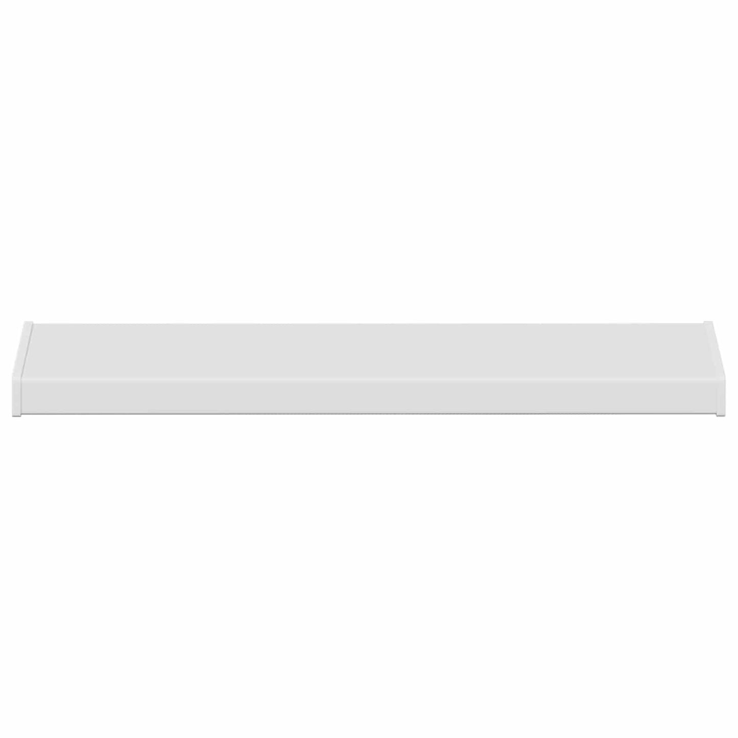 vidaXL Σαβανωτό Παραθύρου Λευκό 80 x 25 x 4,5 εκ PVC